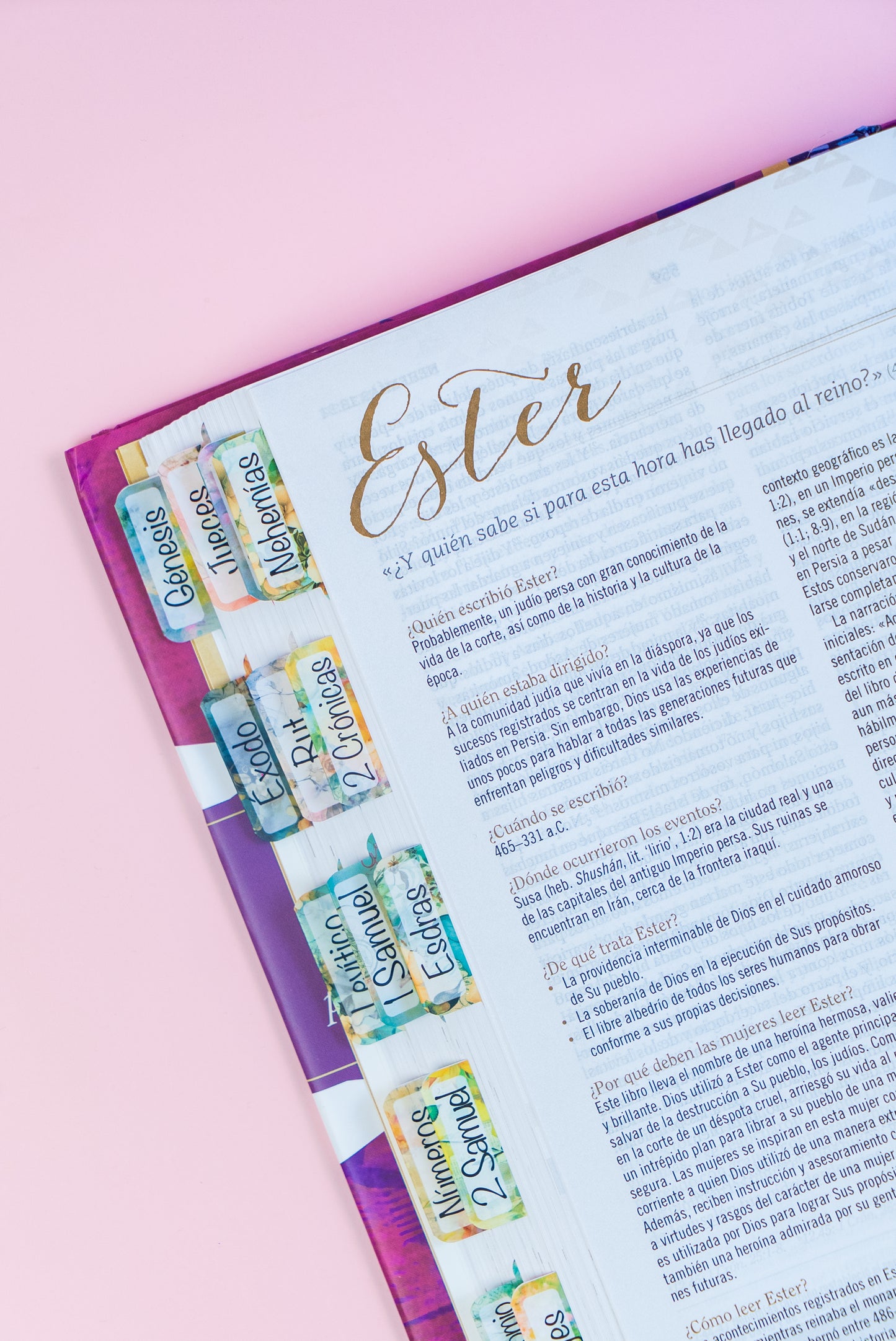 Biblia Reina Valera 1960 de Estudio para Mujeres con separadores