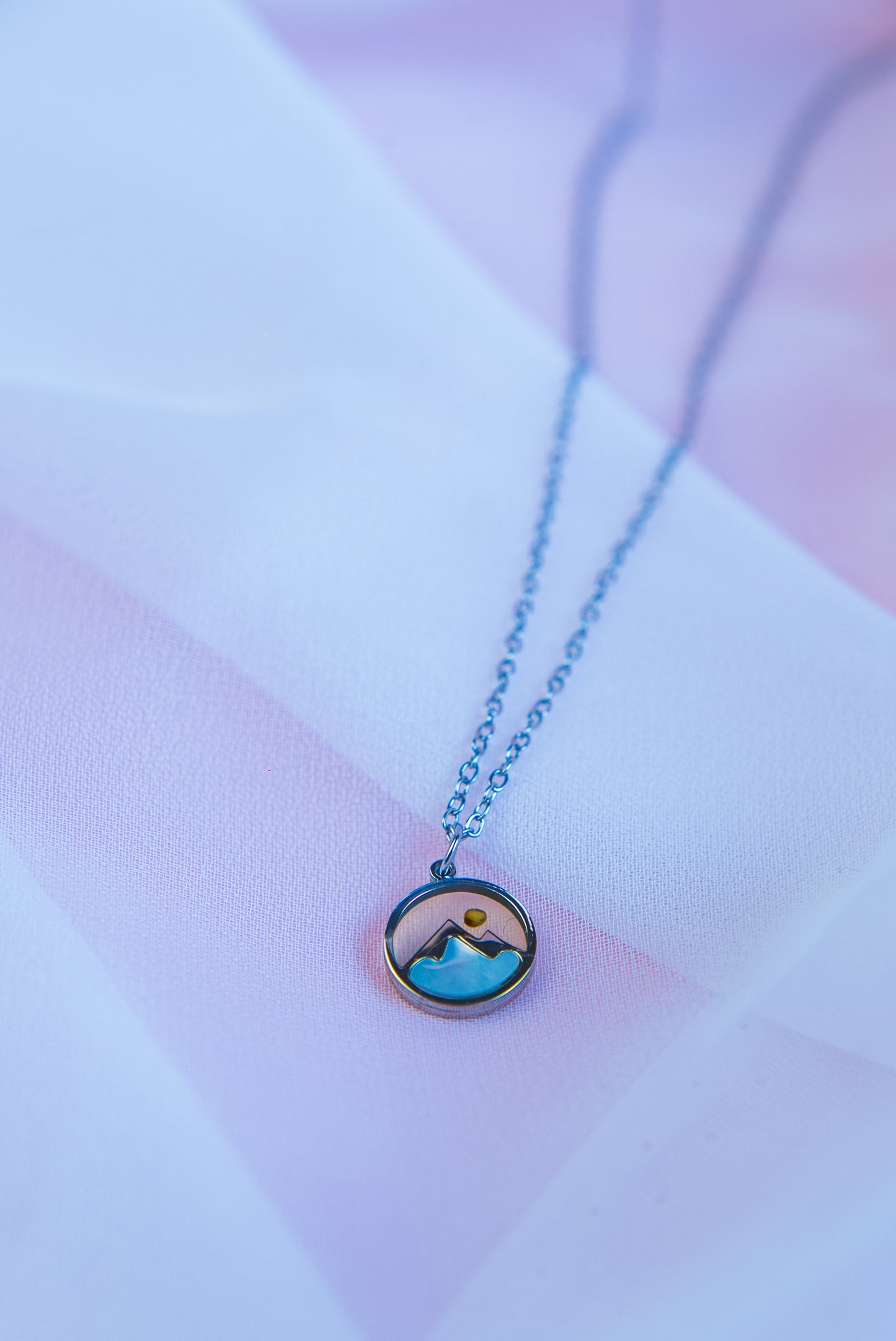 Mustard Seed Mountain Necklace