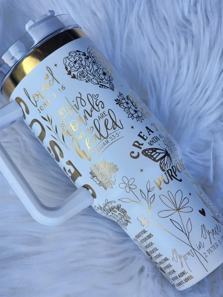 40oz Inspirational Verse Tumbler
