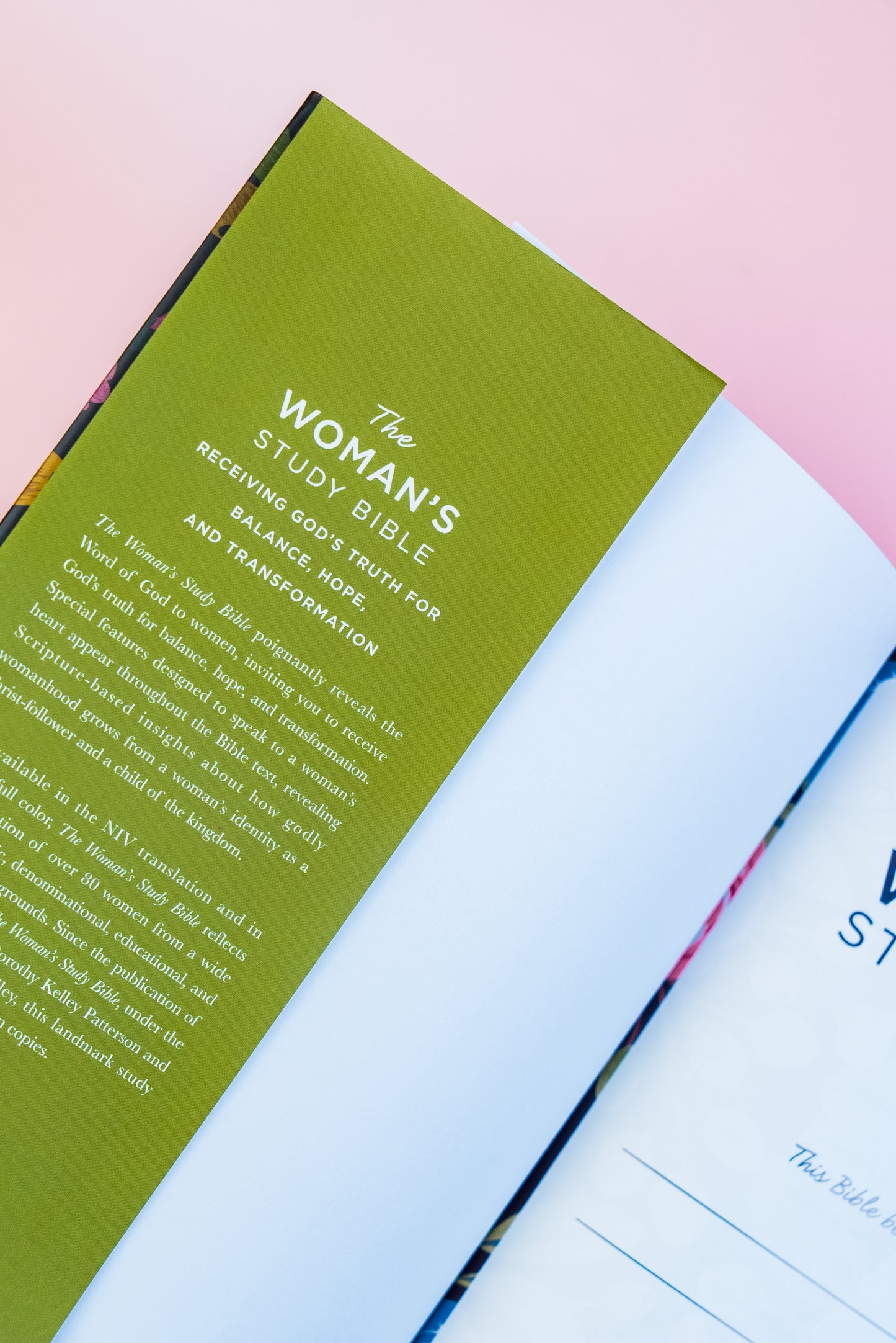 NIV Woman's Study Bible with tabs