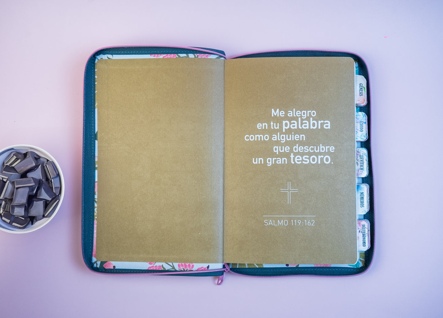 Biblia NTV, Edición zíper, Jardín con separadores